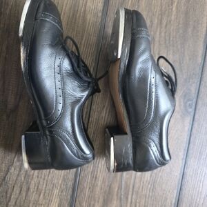 Classic Black Leather Tap Shoes